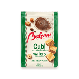 WAFER CUBI' 250G NOCCIOLA